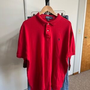 Ralph Lauren Men's Vibrant Red Polo Shirt